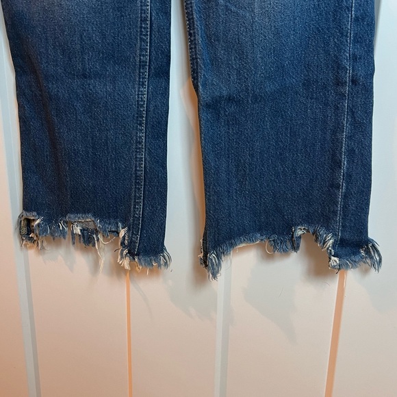 We the Free, Free People Distressed Straight Leg Jeans - Picture 3 of 4